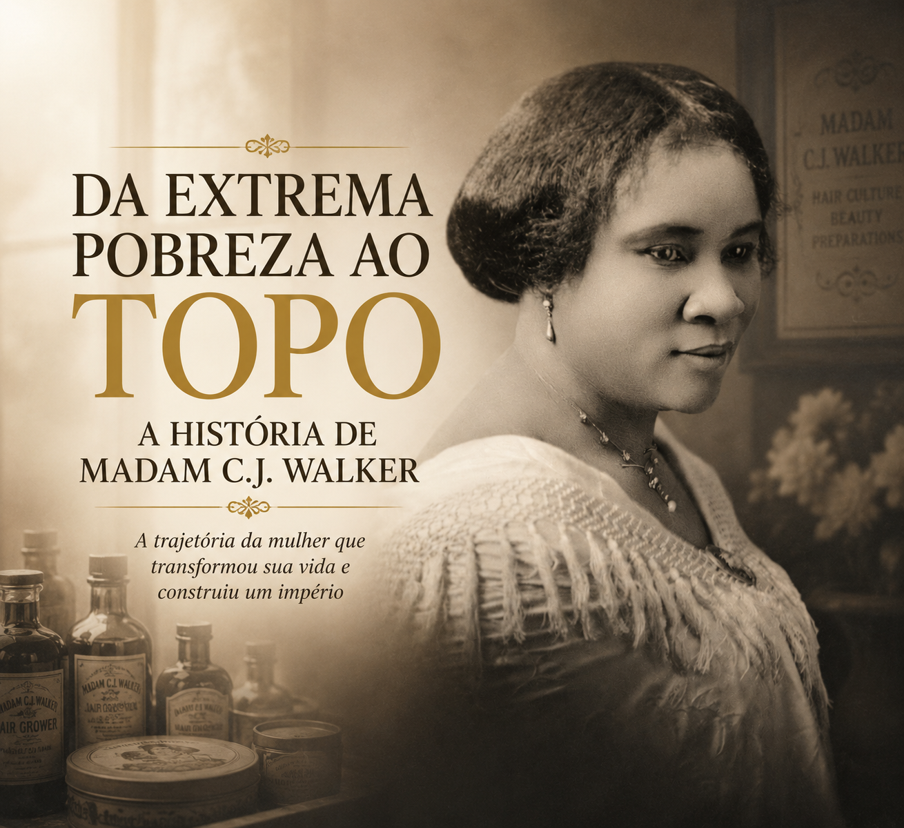 A história de Madam C.J. Walker: da extrema pobreza ao topo do empreendedorismo mundial
