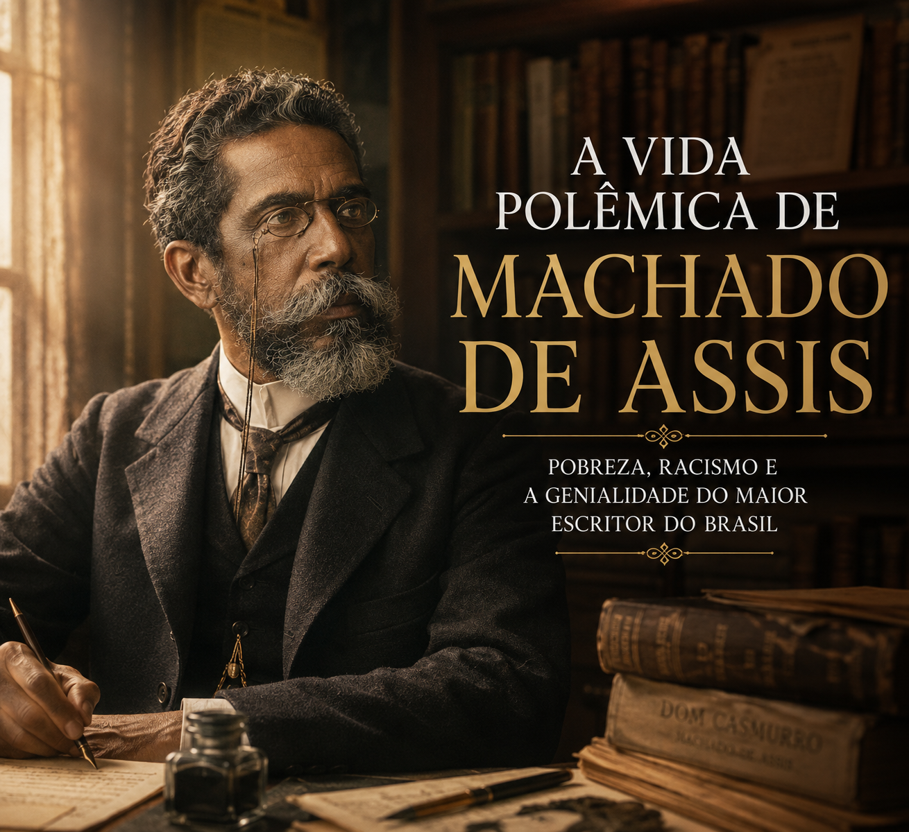 A vida polêmica de Machado de Assis: pobreza, racismo e a genialidade do maior escritor do Brasil