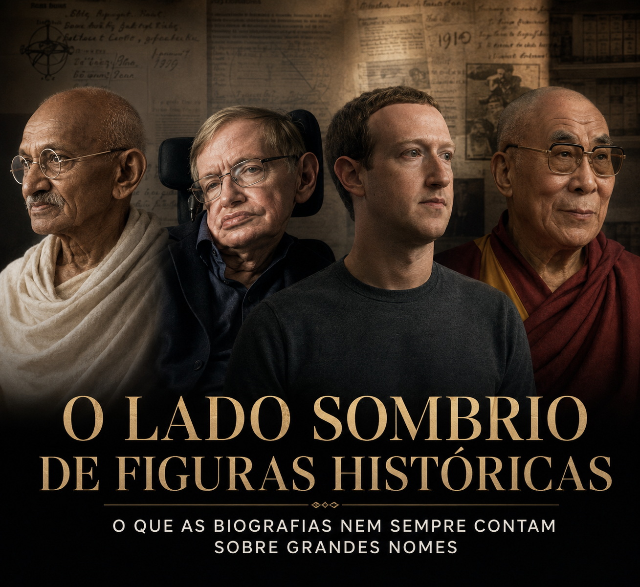 O lado sombrio de figuras históricas: o que as biografias nem sempre contam sobre grandes nomes