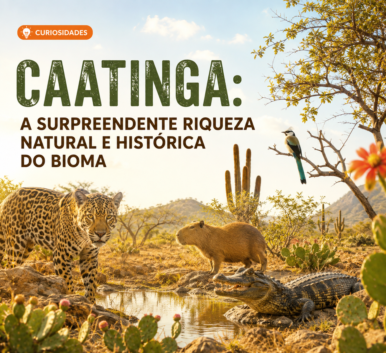 Caatinga: a surpreendente riqueza natural e histórica do bioma mais resistente do Brasil