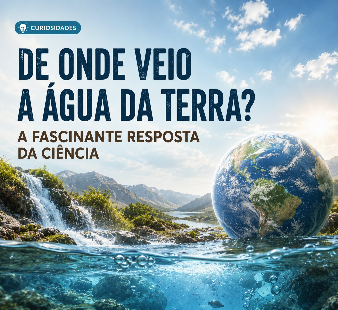 De onde veio a água da Terra? A fascinante resposta da ciência moderna