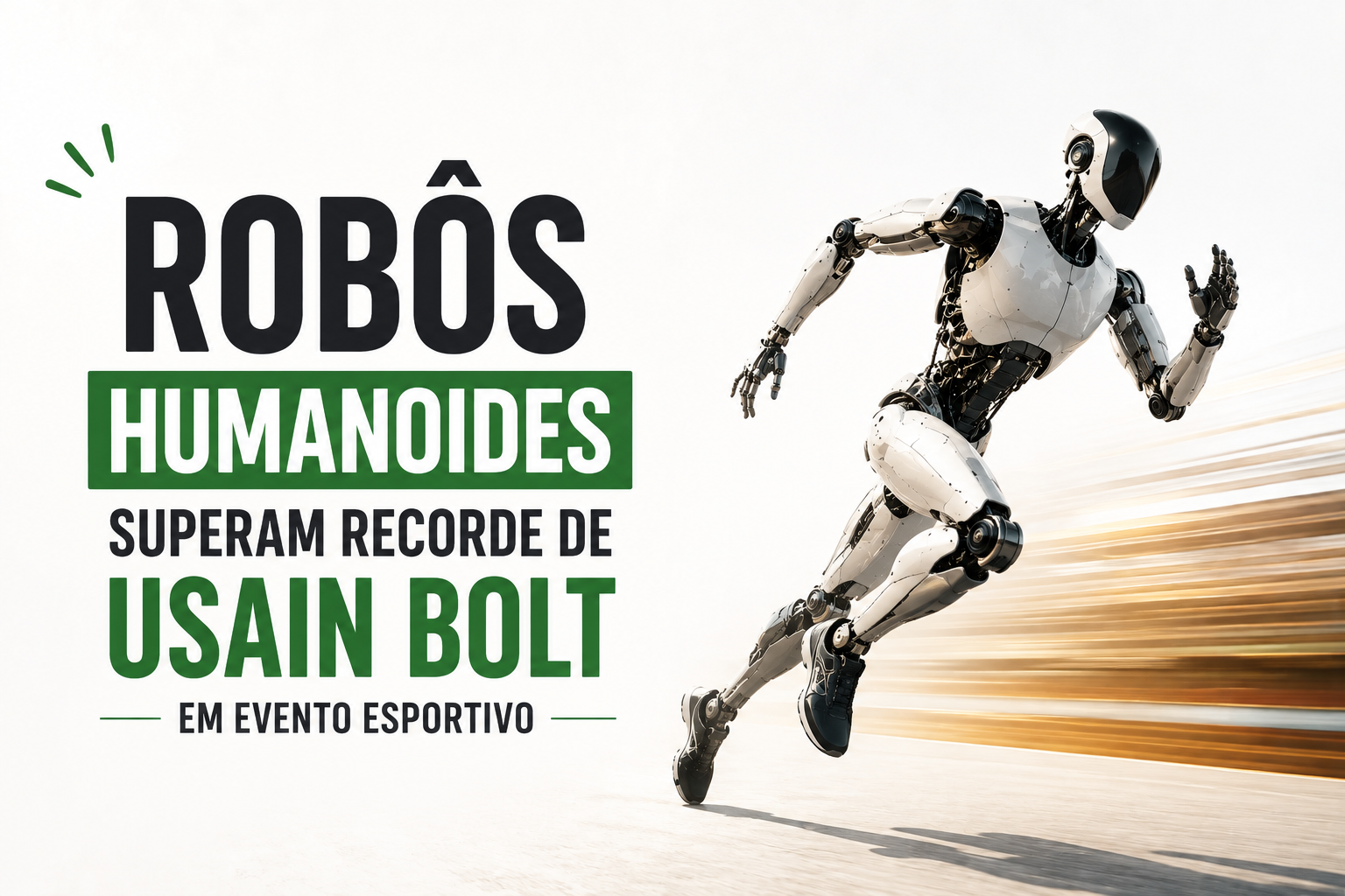 Robôs humanoides superam recorde de Usain Bolt em evento esportivo em Pequim