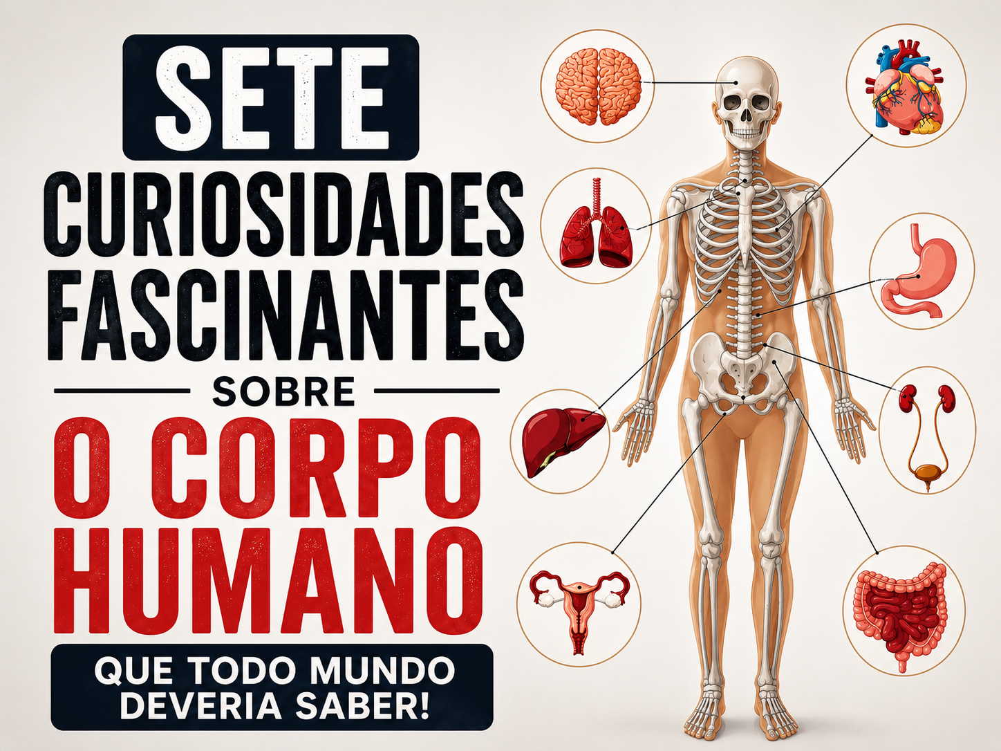 Sete curiosidades fascinantes sobre o corpo humano que todo leitor deveria conhecer