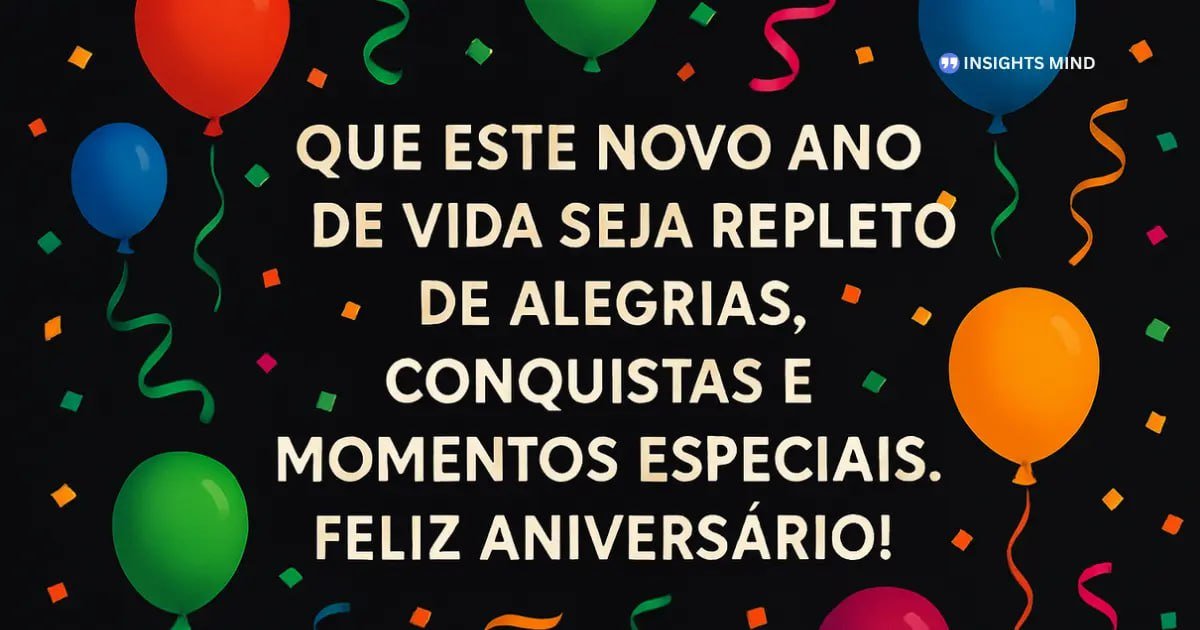 Mensagem de aniversário sobre novo ano de vida