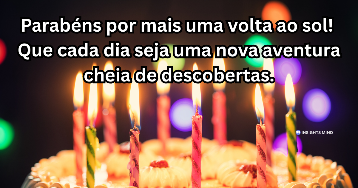 Mensagem de aniversário sobre novo ano de vida