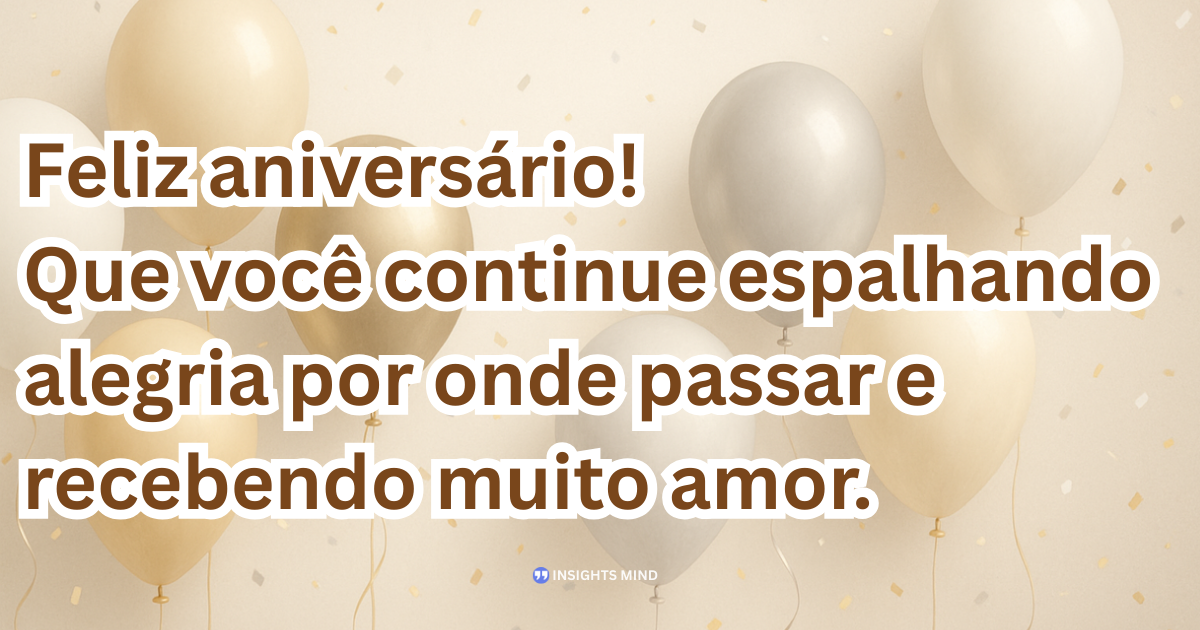Mensagem de aniversário sobre novo ano de vida
