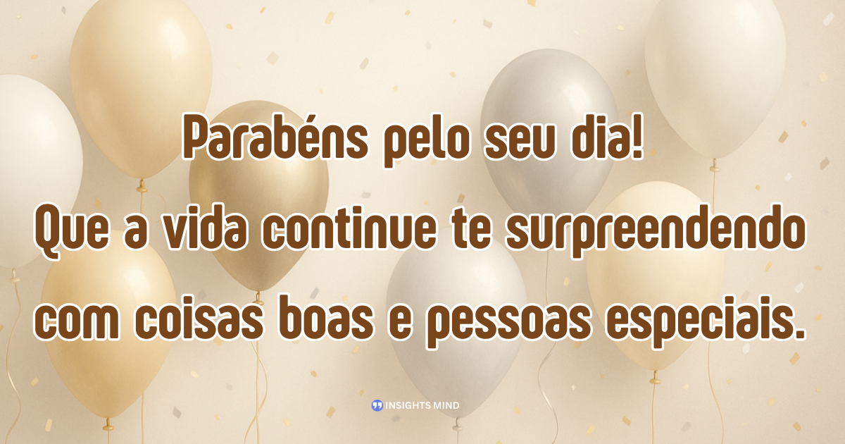 Mensagem de aniversário sobre novo ano de vida