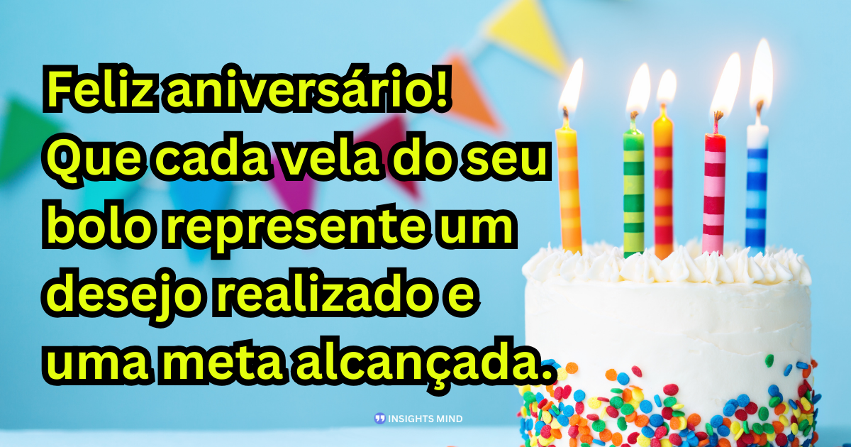 Mensagem de aniversário sobre novo ano de vida
