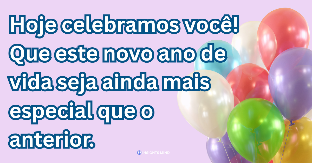 Mensagem de aniversário sobre novo ano de vida