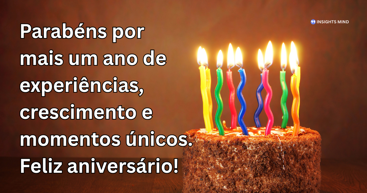 Mensagem de aniversário sobre novo ano de vida