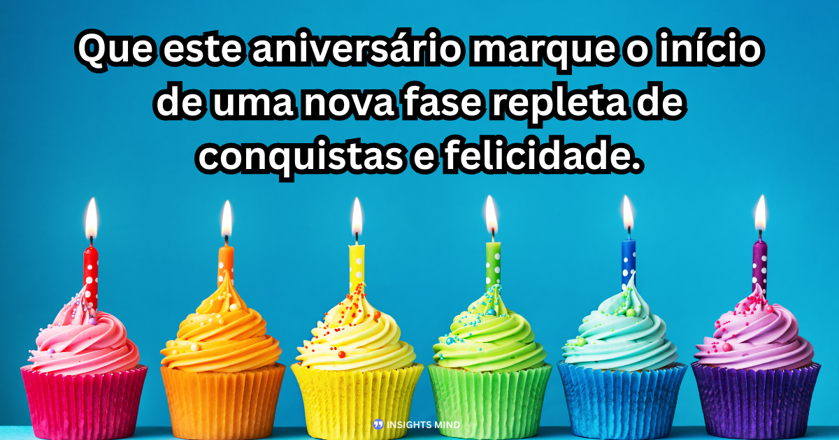 Mensagem de aniversário sobre novo ano de vida