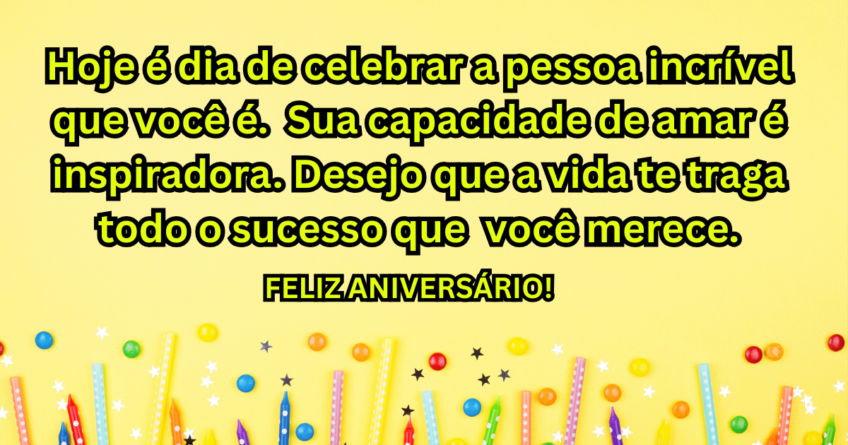 Mensagem de aniversário