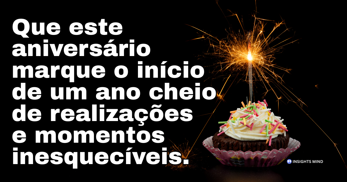 Mensagem de aniversário sobre novo ano de vida