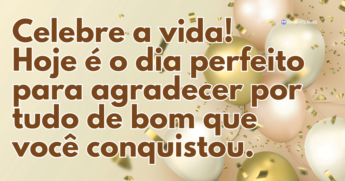 Mensagem de aniversário sobre novo ano de vida