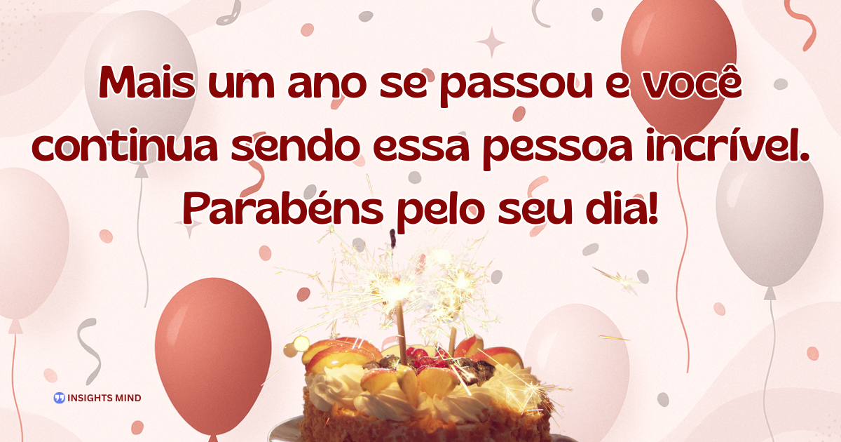 Mensagem de aniversário sobre novo ano de vida