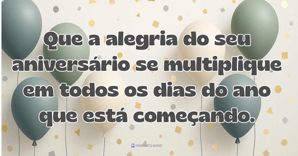 Mensagem de aniversário sobre novo ano de vida