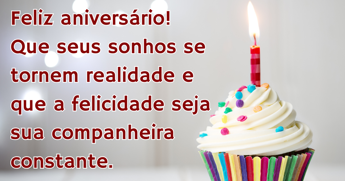 Mensagem de aniversário sobre novo ano de vida