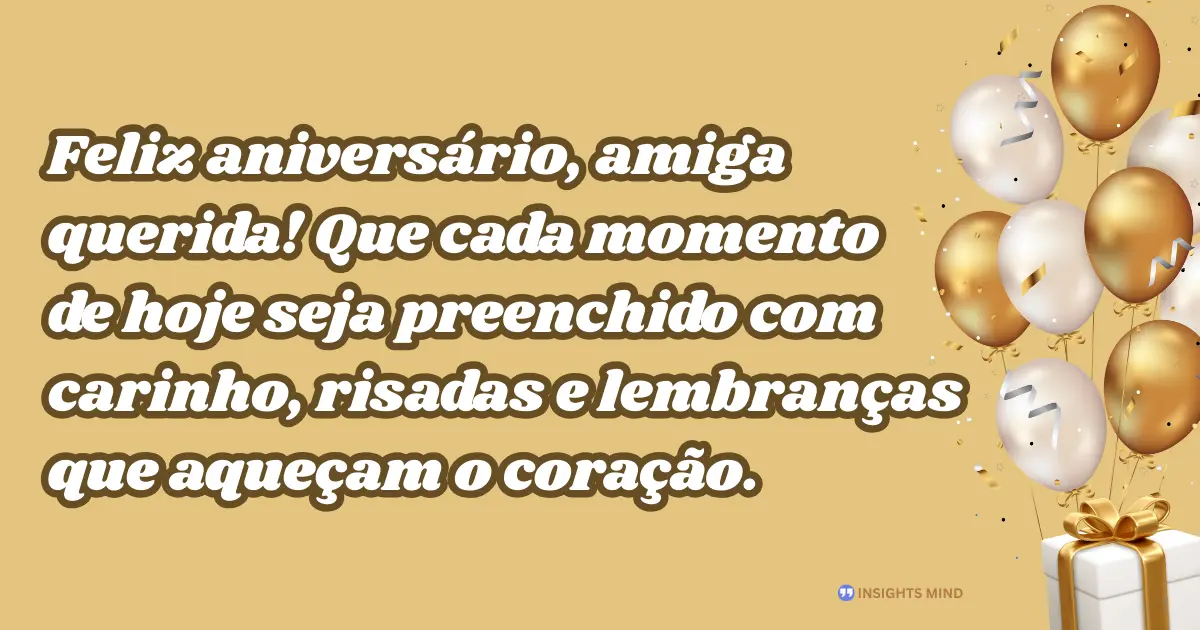 Mensagem de aniversário para amiga muito especial