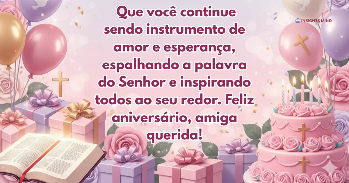 Mensagem de Aniversário Evangélica Feminina — Frase 11