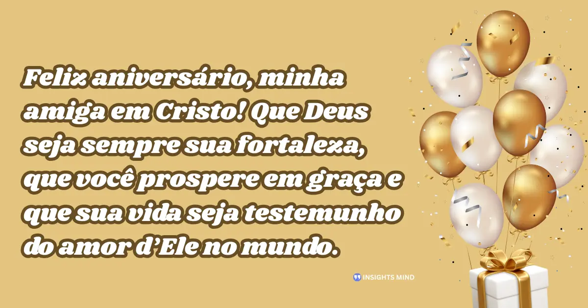 Mensagem de Aniversário Evangélica Feminina — Frase 20