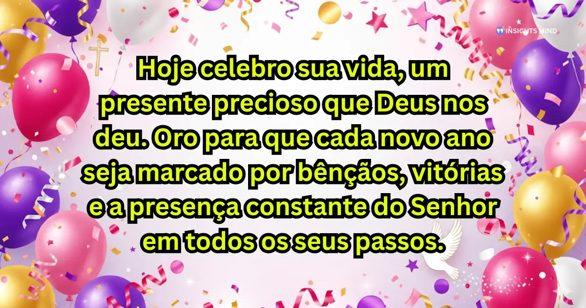 Mensagem de Aniversário Evangélica Feminina — Frase 3
