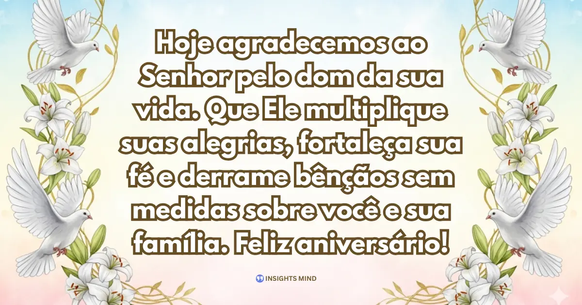Mensagem de Aniversário Evangélica Feminina — Frase 9