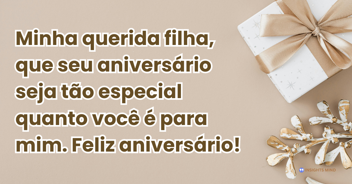 Mensagem de aniversário para Filha
