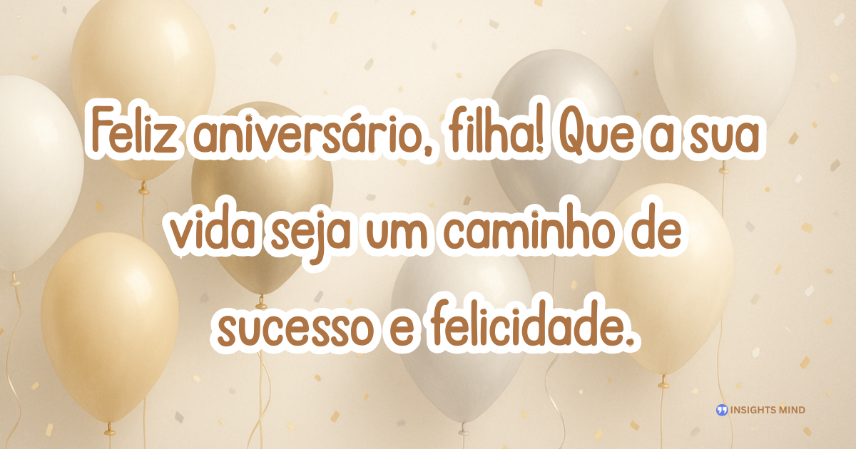 Mensagem de aniversário para Filha Distante
