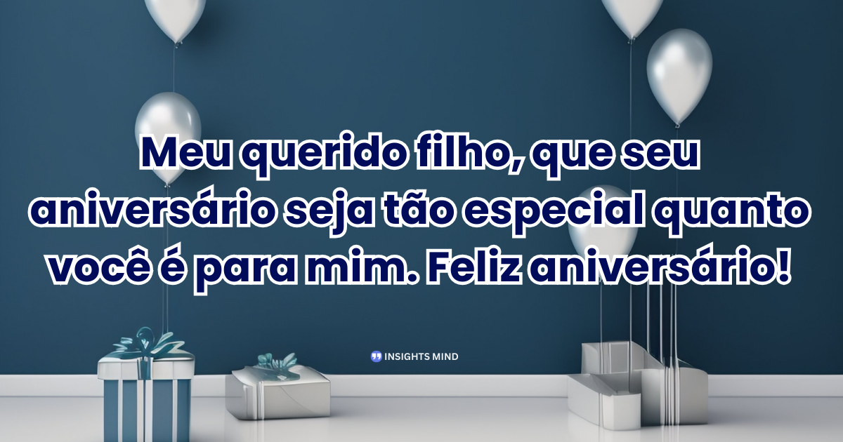 Mensagem de aniversário para Filho