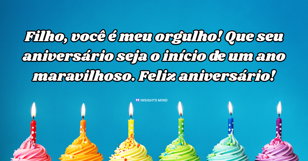 Mensagem de aniversário para Filho