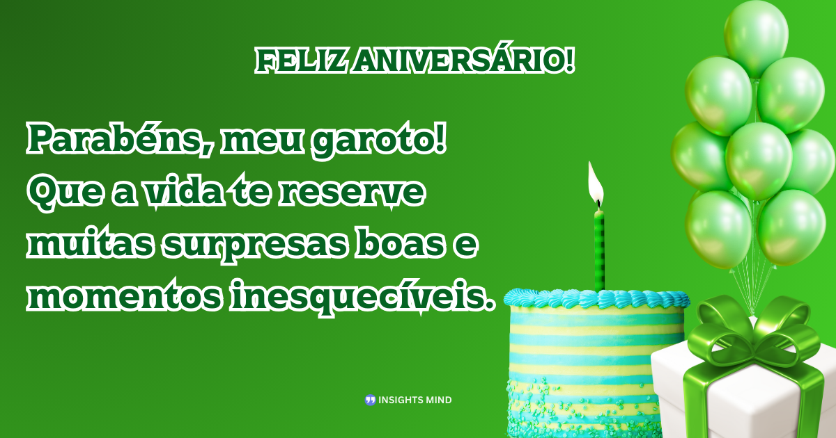 Mensagem de aniversário para Filho