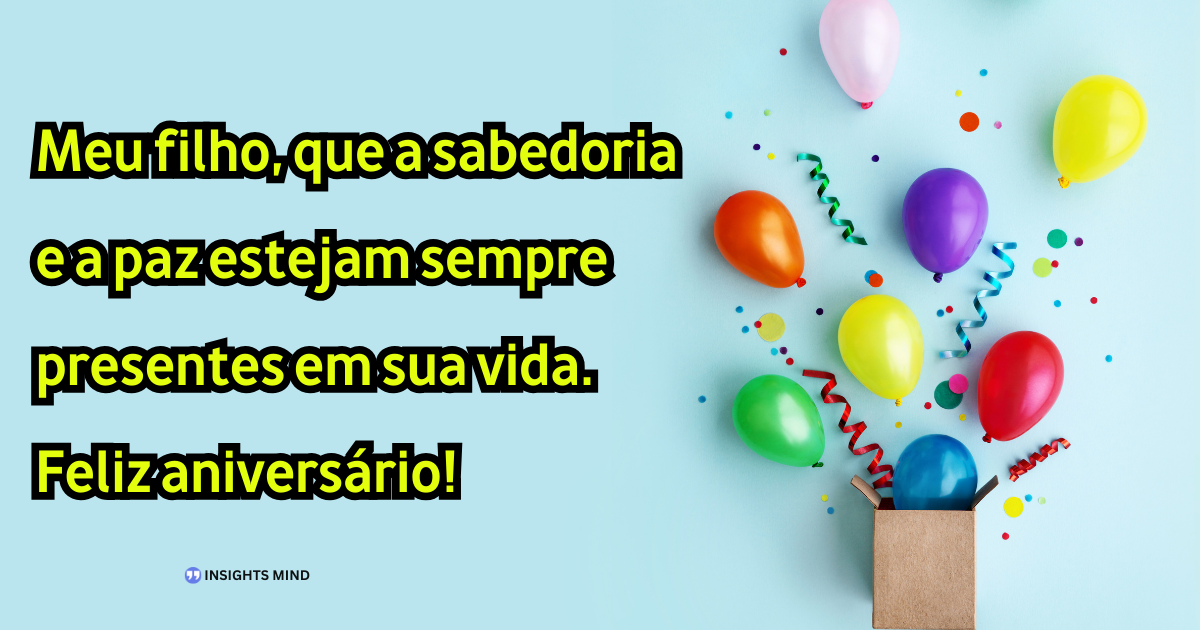 Mensagem de aniversário para Filho