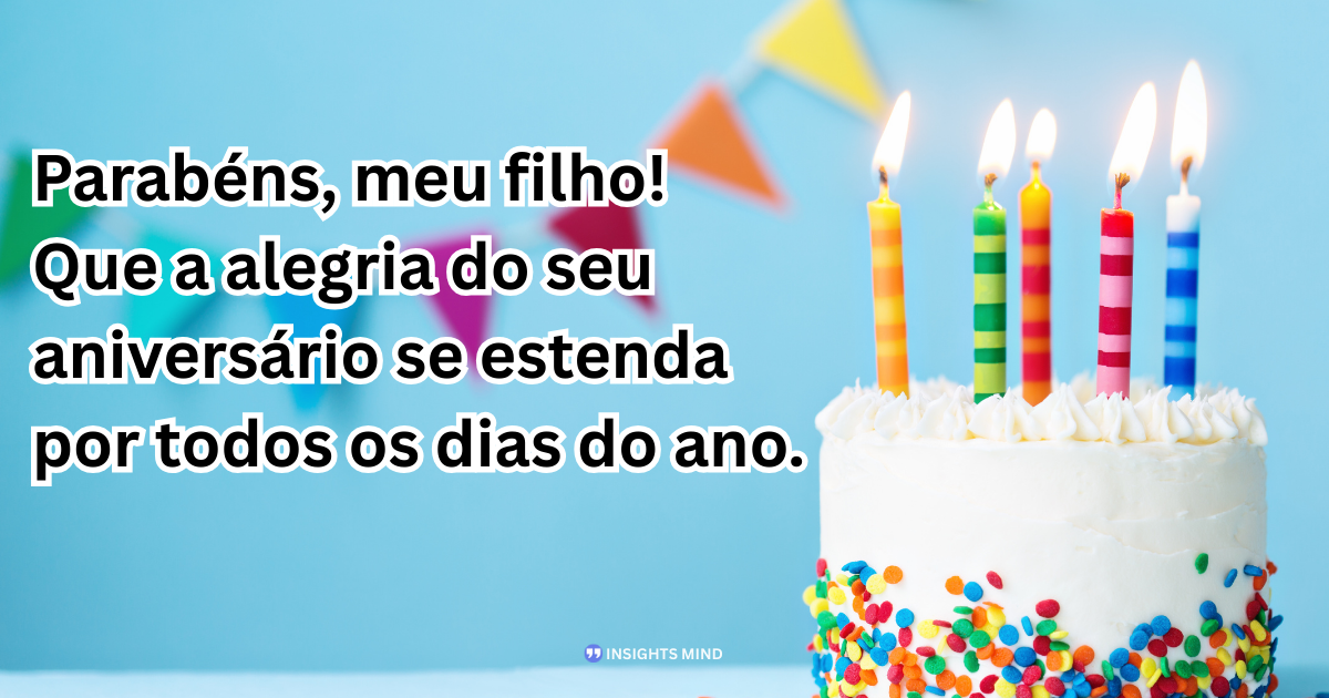 Mensagem de aniversário para Filho