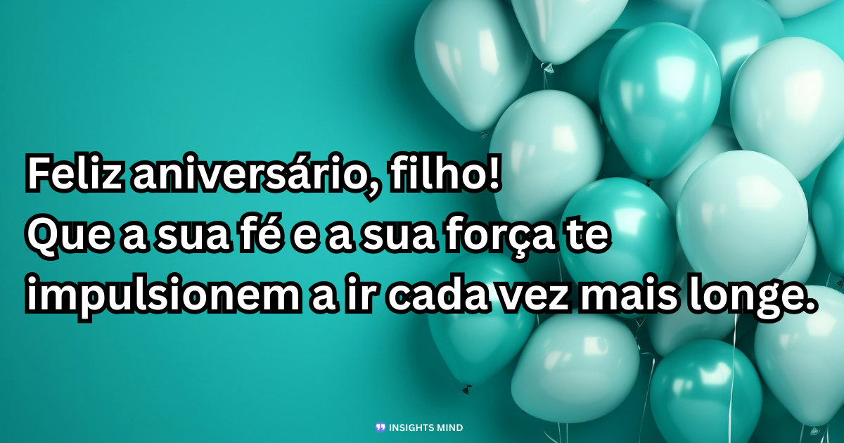 Mensagem de aniversário para Filho