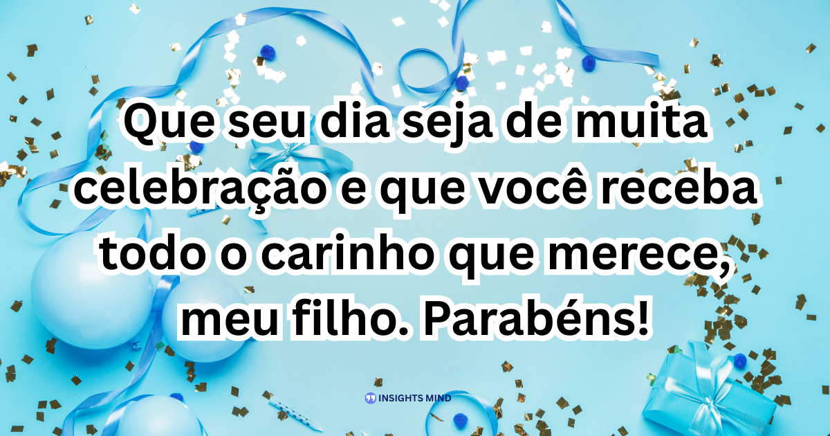 Mensagem de aniversário para Filho