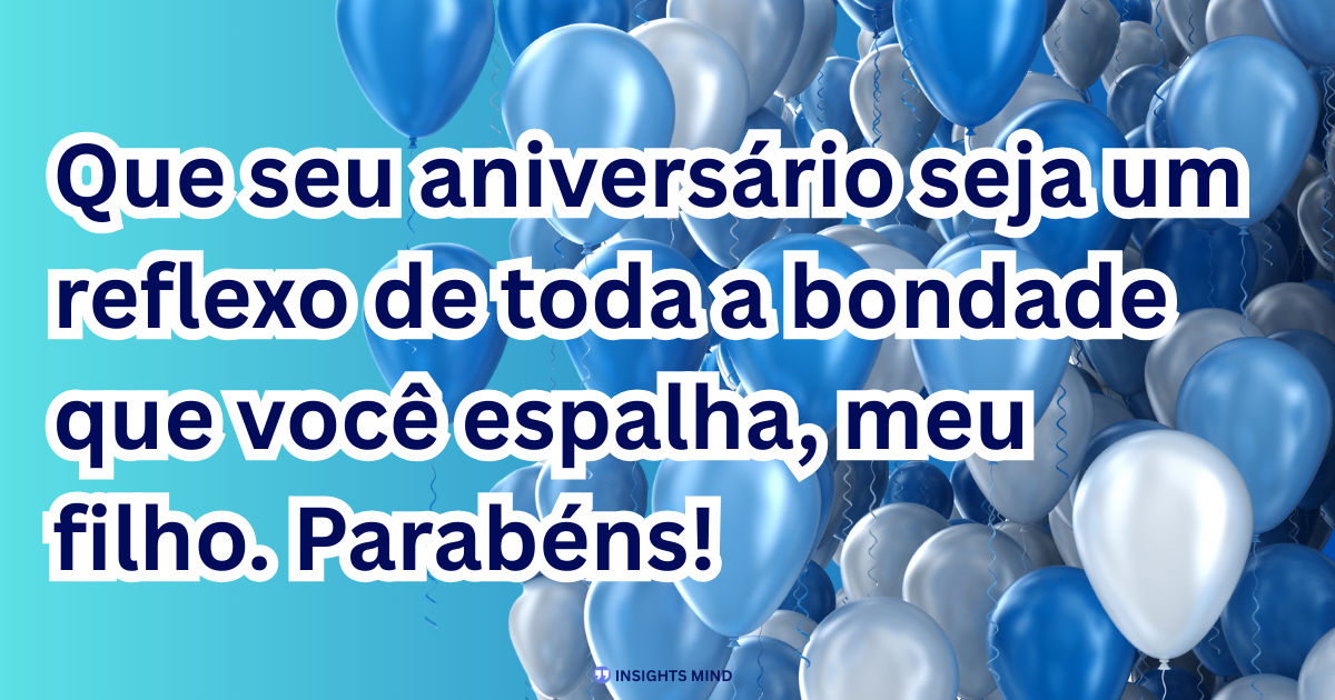 Mensagem de aniversário para Filho