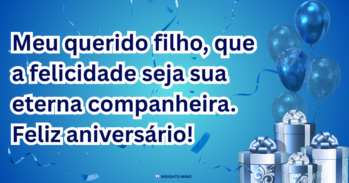 Mensagem de aniversário para Filho