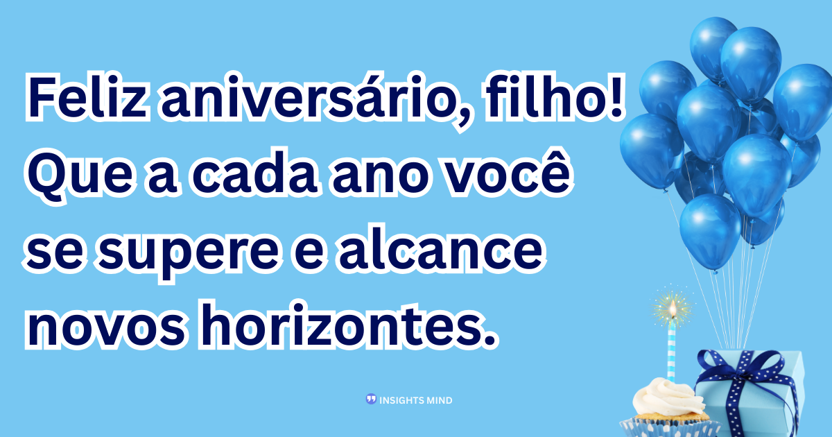 Mensagem de aniversário para Filho