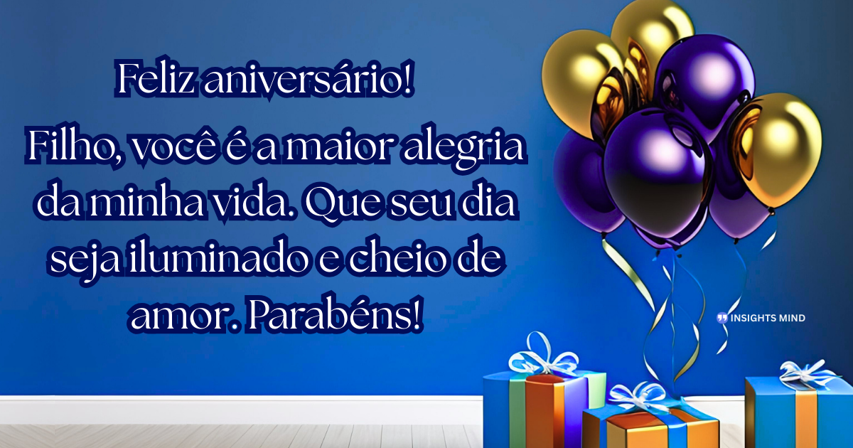 Mensagem de aniversário para Filho