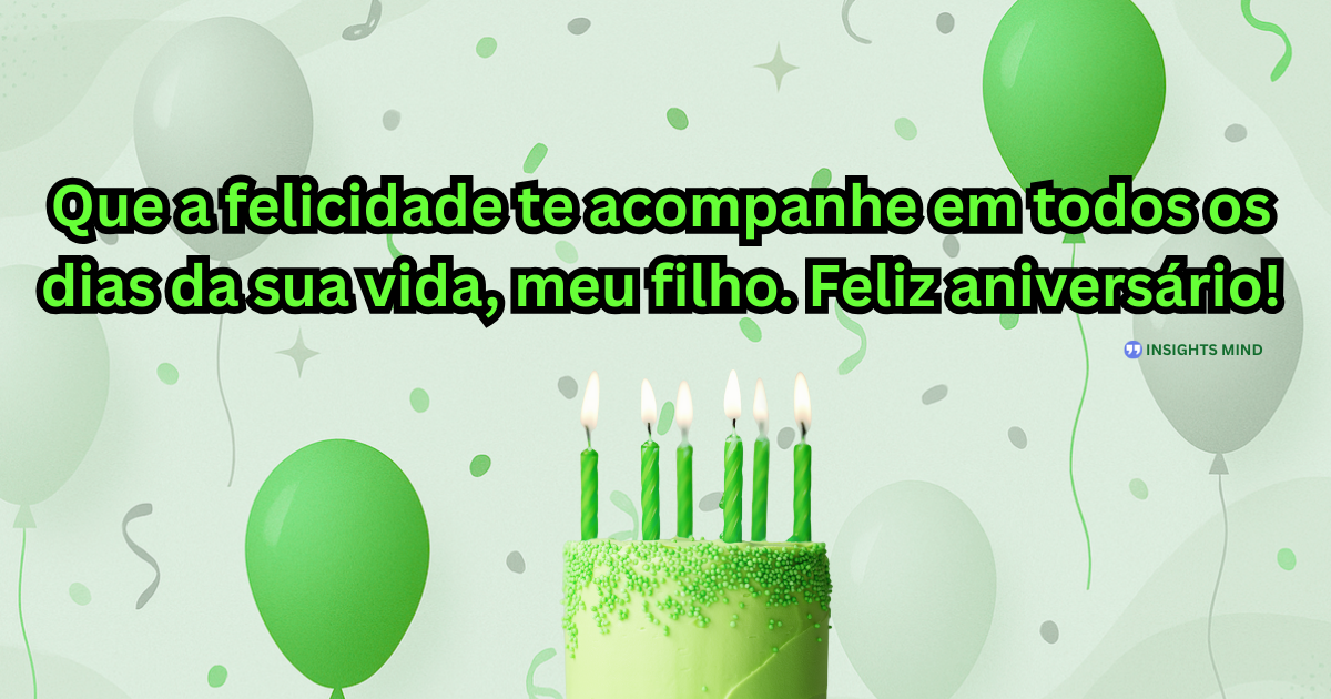 Mensagem de aniversário para Filho