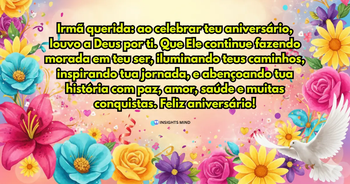 Mensagem de aniversário para irmã emocionante de Deus — Frase 12