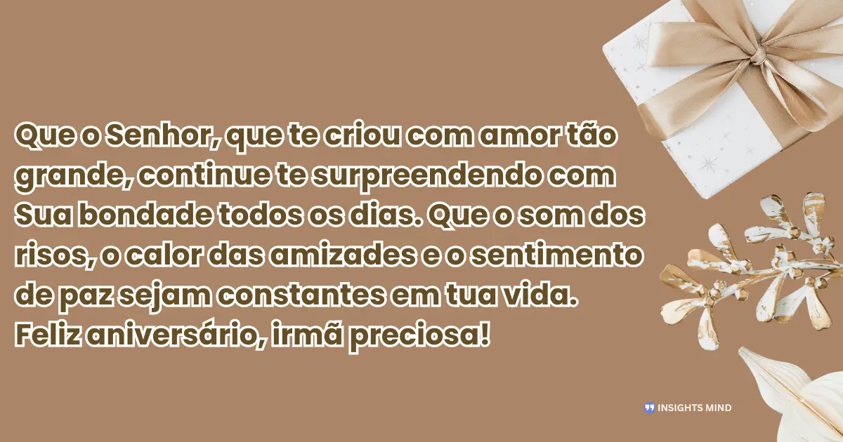 Mensagem de aniversário para irmã emocionante de Deus — Frase 16