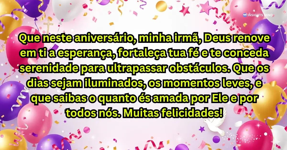 Mensagem de aniversário para irmã emocionante de Deus — Frase 3