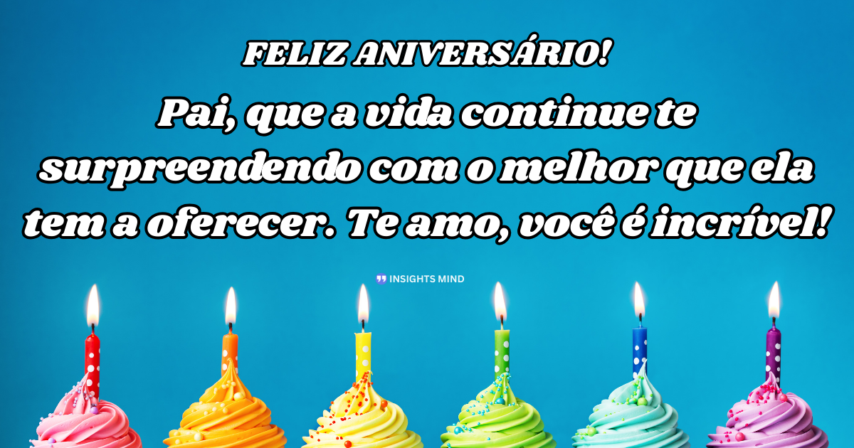 Mensagem de aniversário para Pai