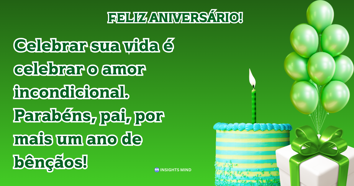 Mensagem de aniversário para Pai