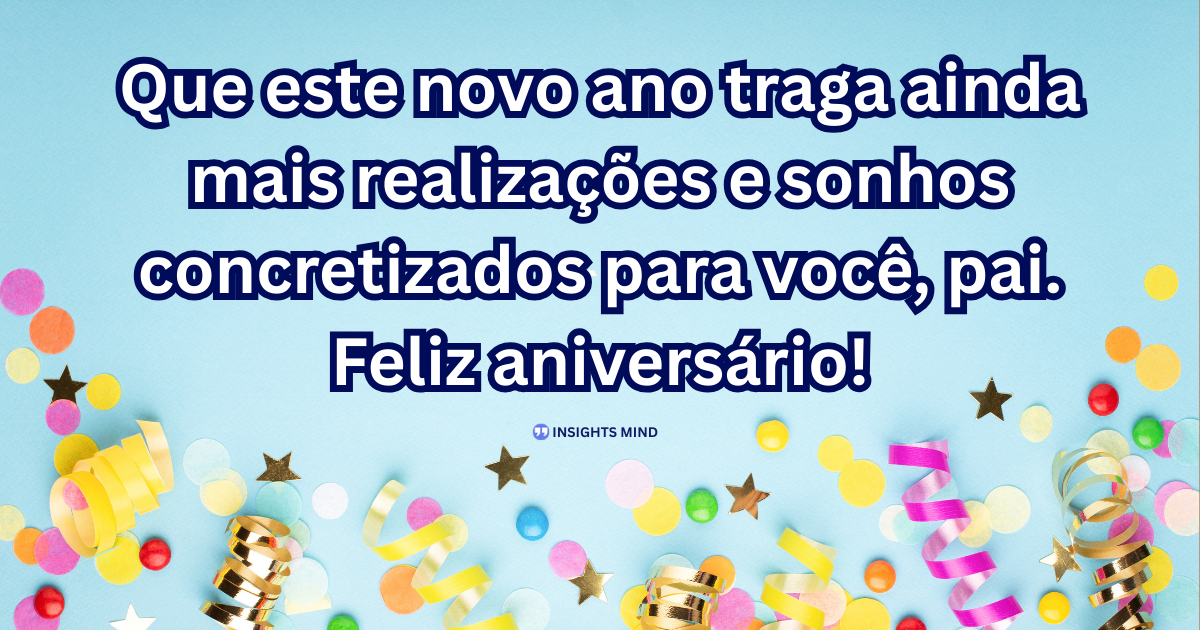 Mensagem de aniversário para Pai