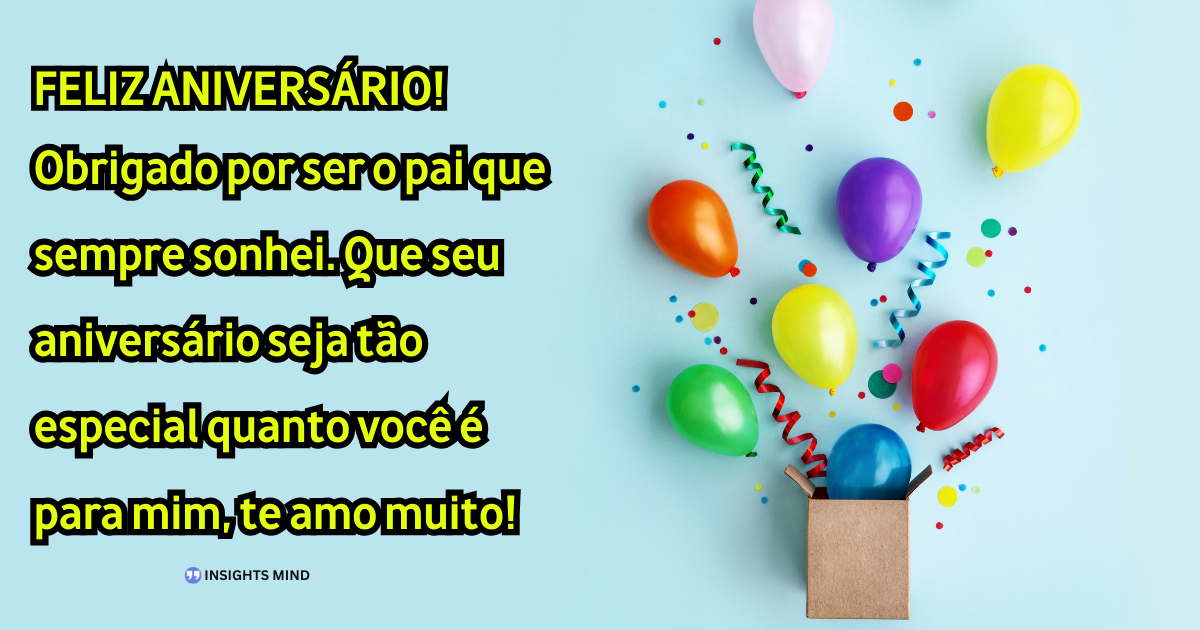 Mensagem de aniversário para Pai