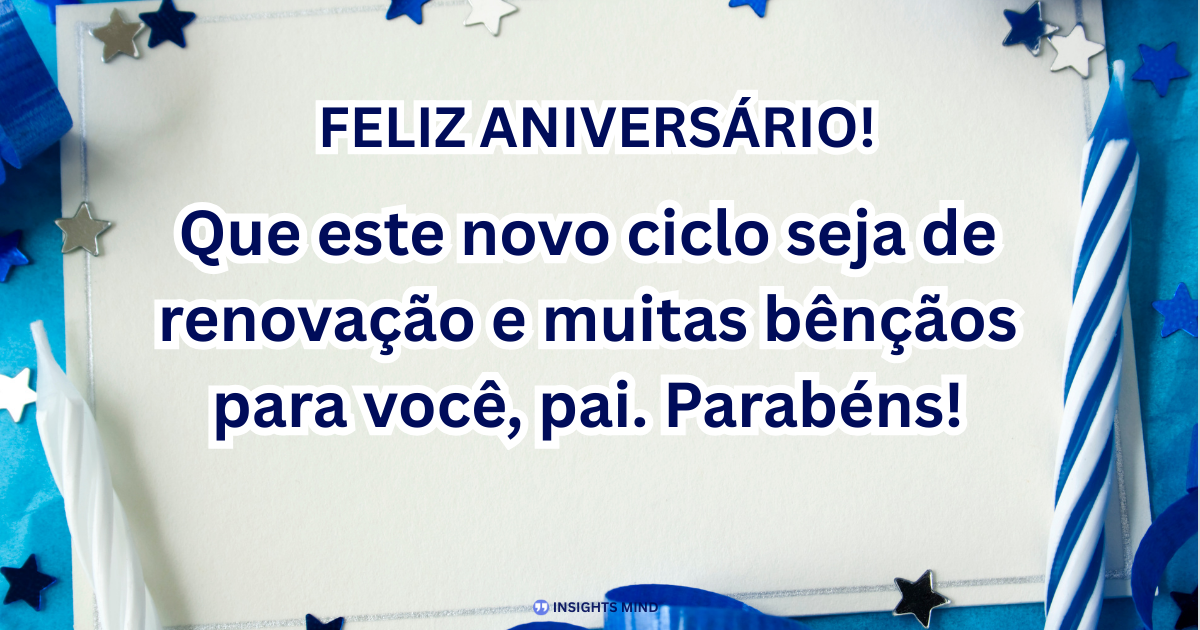 Mensagem de aniversário para Pai