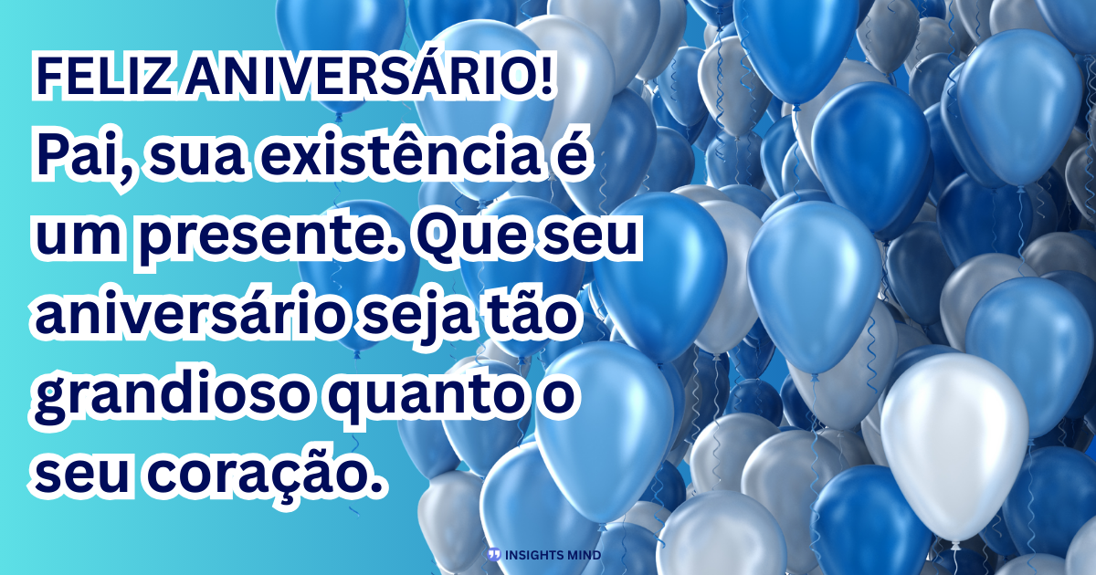 Mensagem de aniversário para Pai