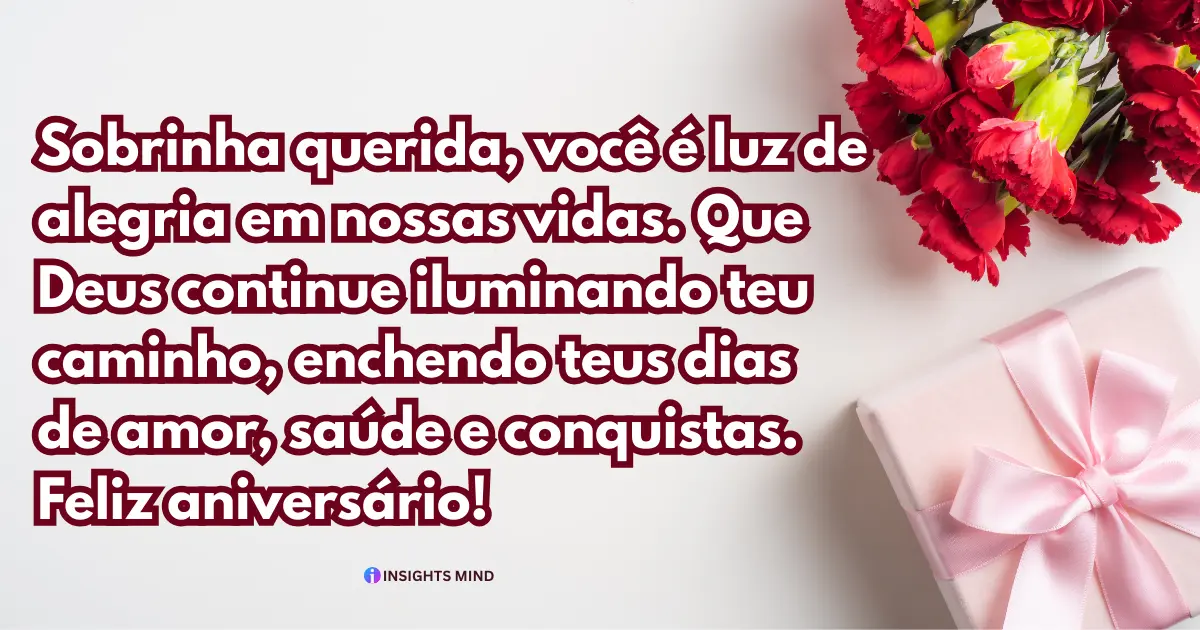 Mensagens de parabéns para sobrinha — Frase 1